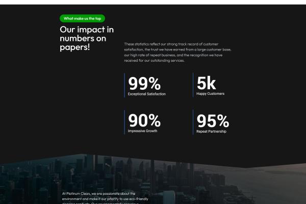 Home page of a Toronto commercial cleaning company website built by BridgeWeb