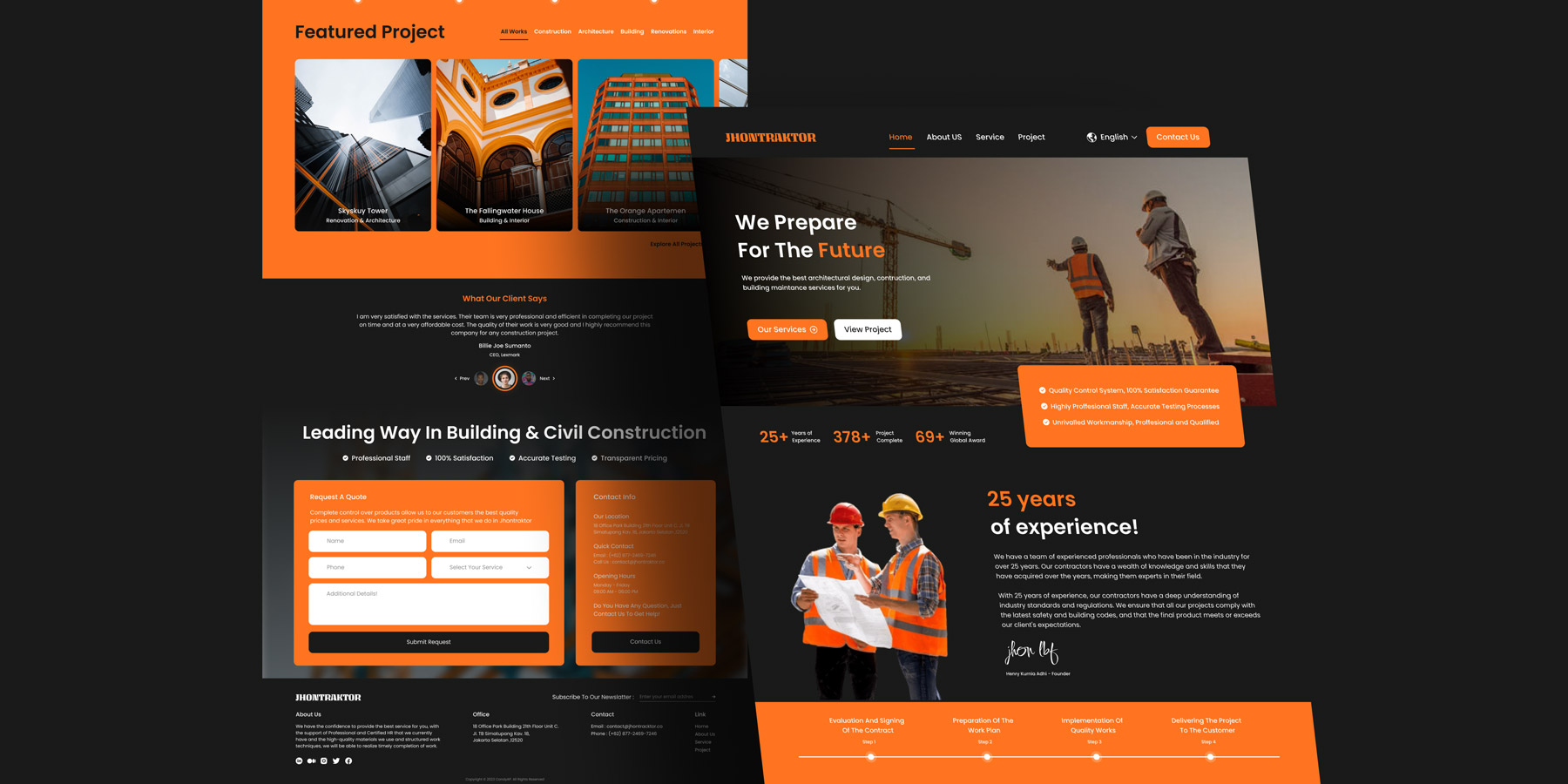 Construction Business website